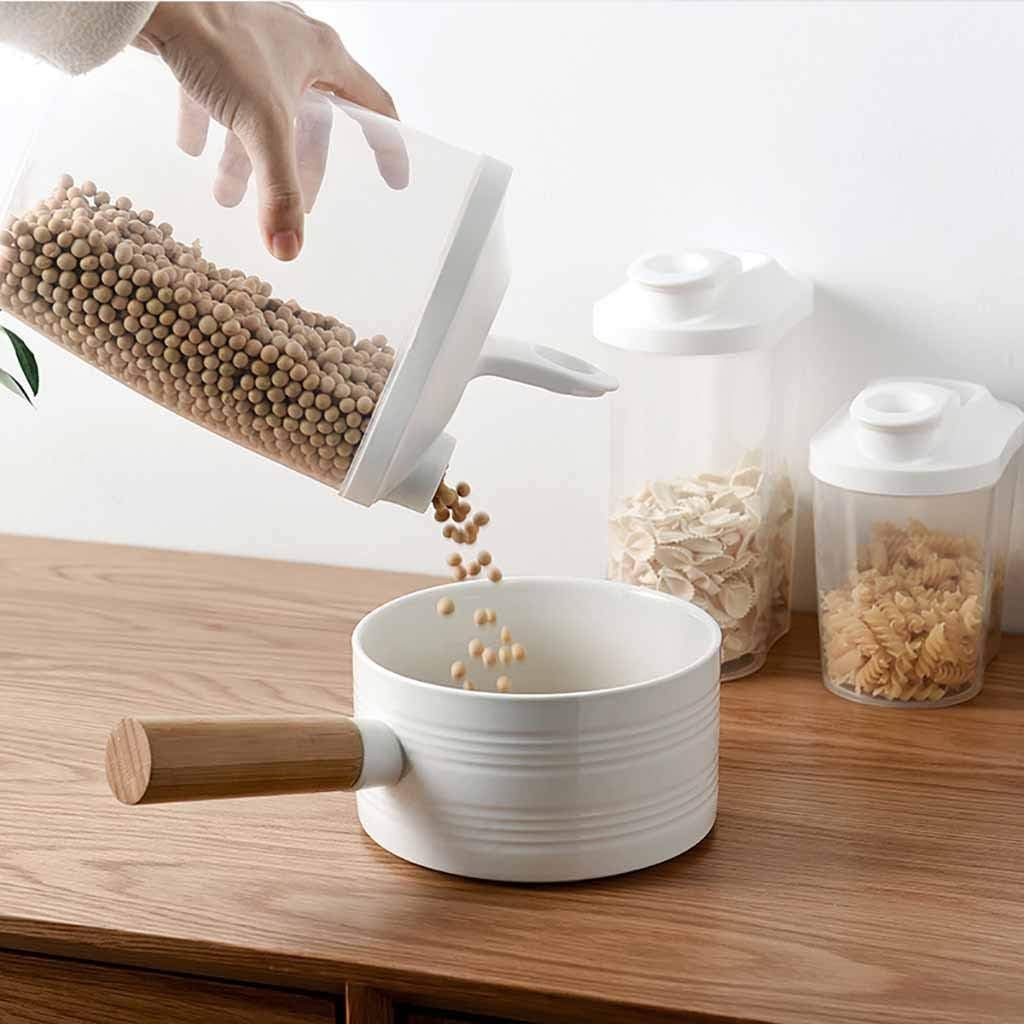 Cereal Dispenser Storage Box, Plastic Airtight Food Storage Containers, Cereal Containers Storage for Kitchen  Pantry Organization for Flour, Sugar, And Cereal, Labels  Marker